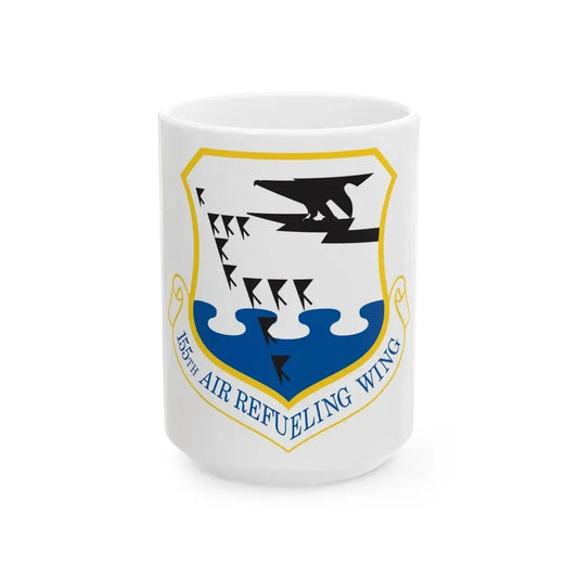 155th Air Refueling Wing (U.S. Air Force) White Coffee Mug 15oz - Go Mug Yourself