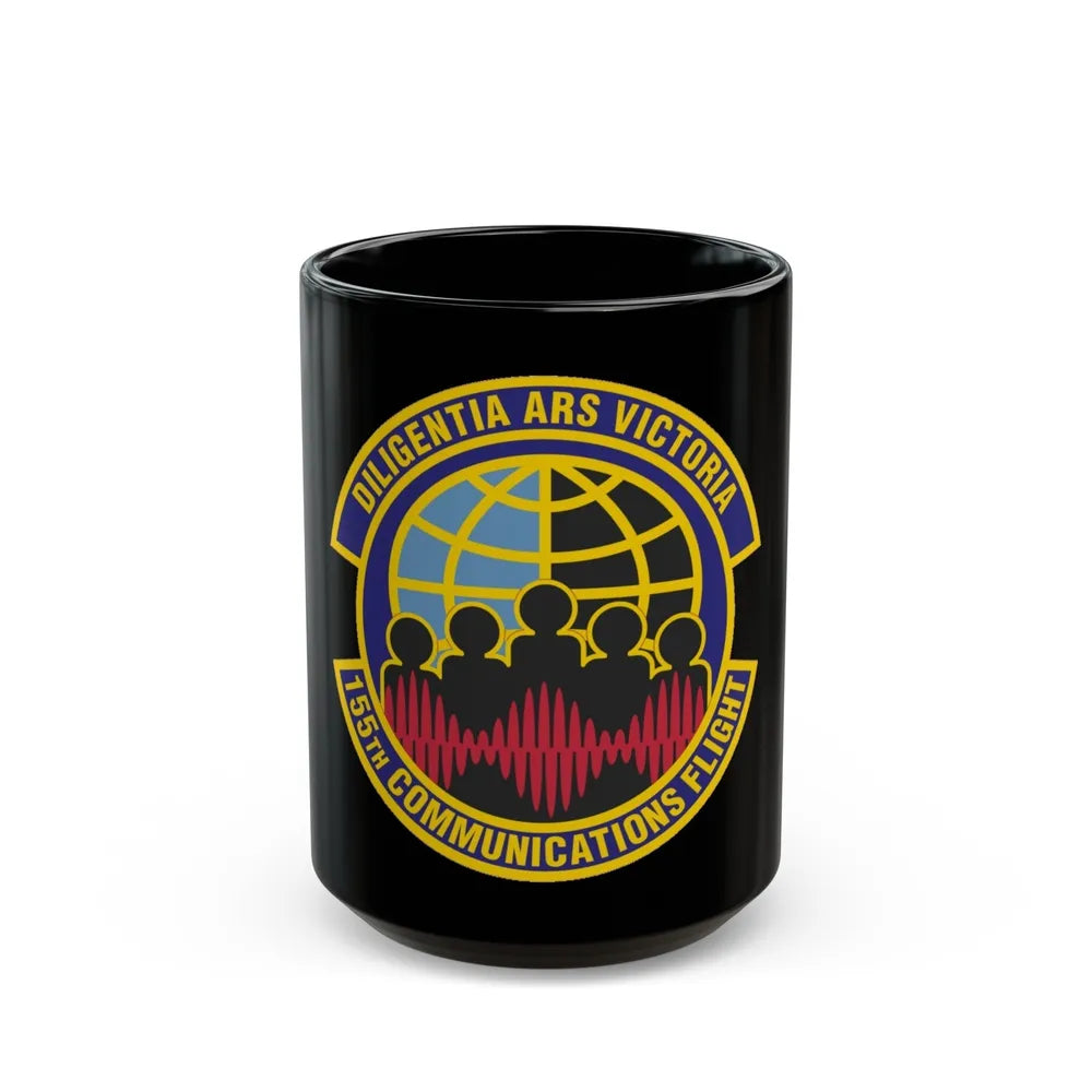 155th Communications Flight (U.S. Air Force) Black Coffee Mug-15oz-Go Mug Yourself