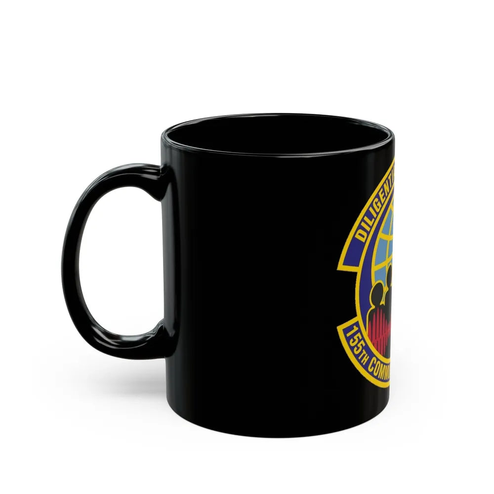 155th Communications Flight (U.S. Air Force) Black Coffee Mug-Go Mug Yourself