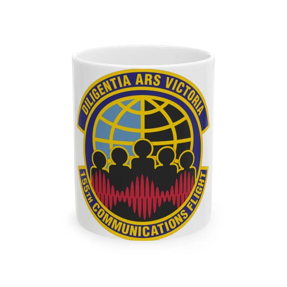 155th Communications Flight (U.S. Air Force) White Coffee Mug-11oz-Go Mug Yourself