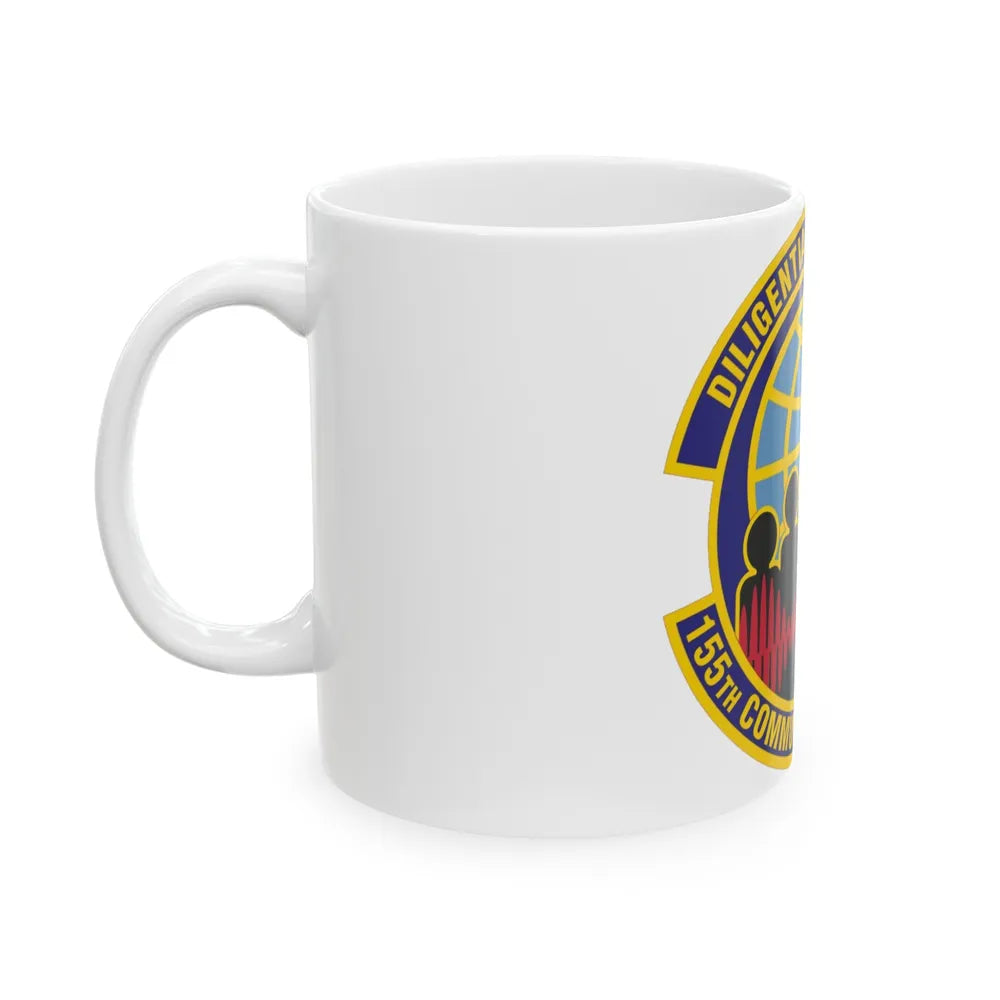 155th Communications Flight (U.S. Air Force) White Coffee Mug-Go Mug Yourself