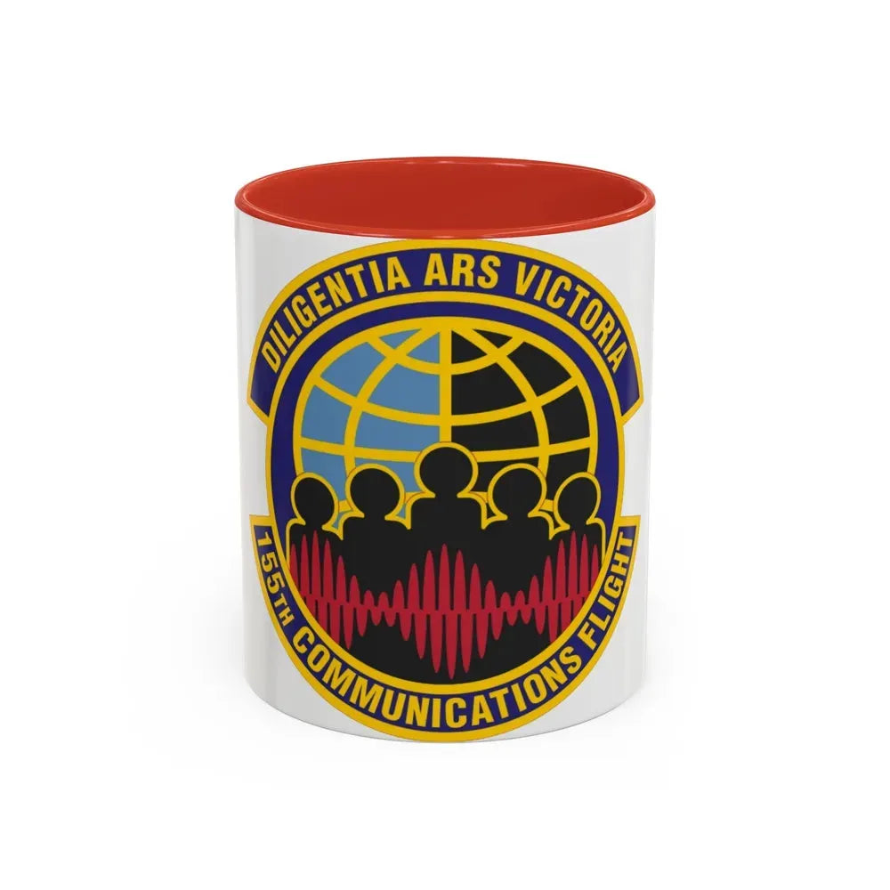 155th Communications Flight (U.S. Air Force) Accent Coffee Mug 11oz Red - Go Mug Yourself