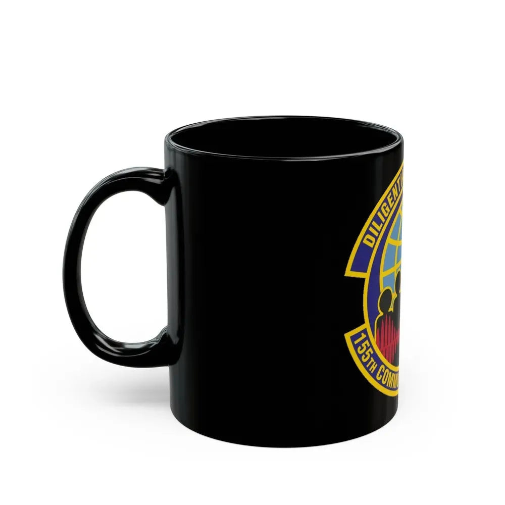 155th Communications Flight (U.S. Air Force) Black Coffee Mug - Go Mug Yourself