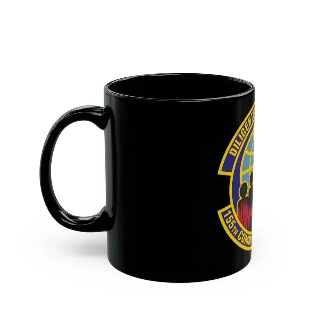 155th Communications Flight (U.S. Air Force) Black Coffee Mug - Go Mug Yourself