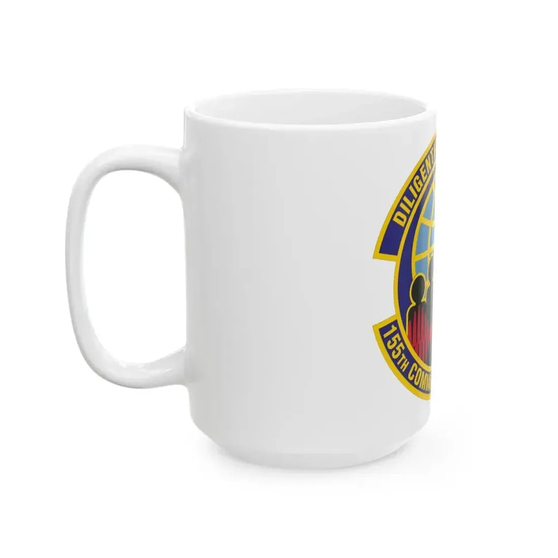 155th Communications Flight (U.S. Air Force) White Coffee Mug - Go Mug Yourself