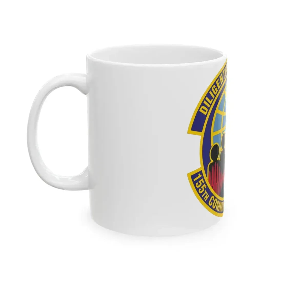 155th Communications Flight (U.S. Air Force) White Coffee Mug - Go Mug Yourself