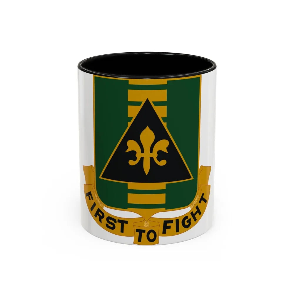 156 Armor Regiment (U.S. Army) Accent Coffee Mug-11oz-Black-Go Mug Yourself