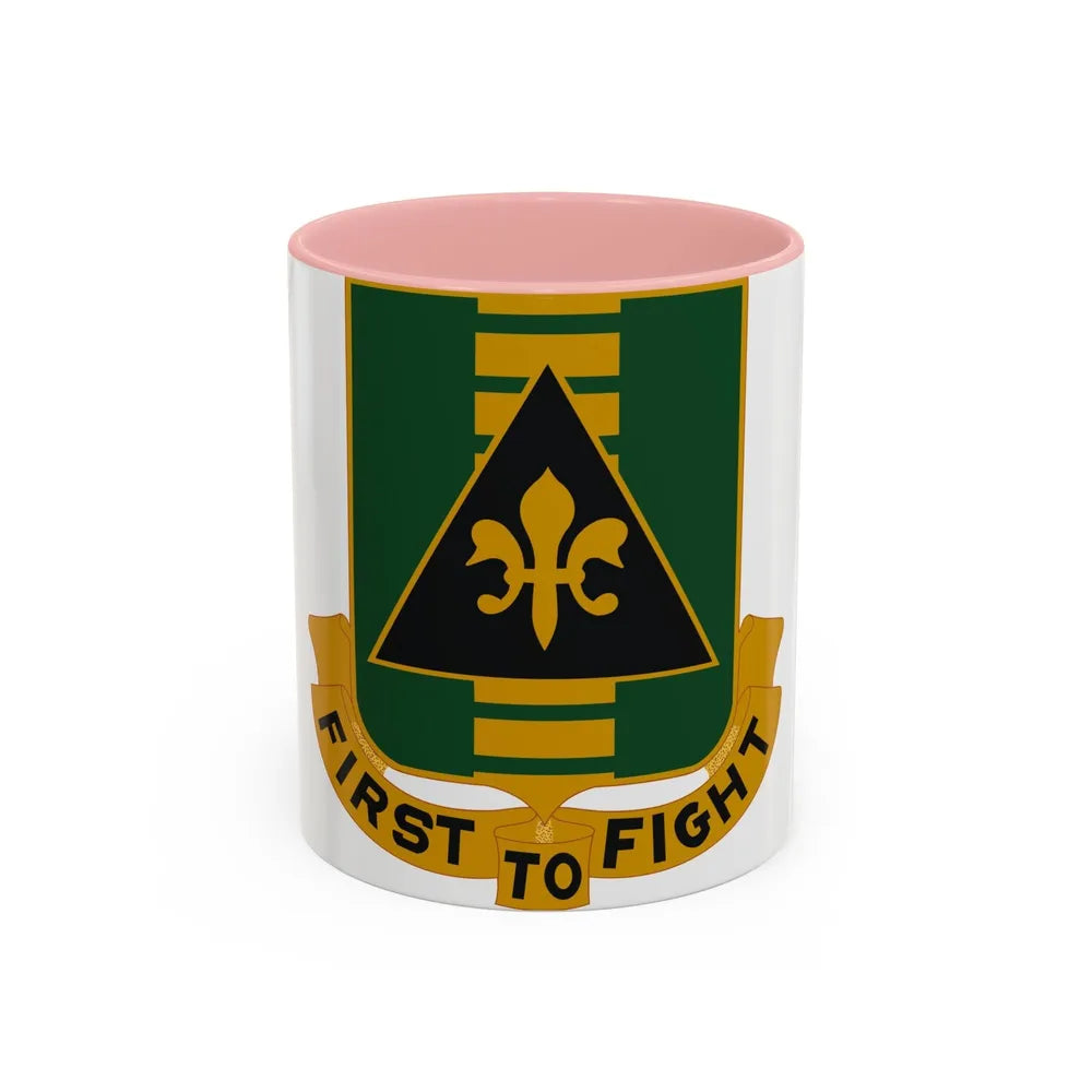 156 Armor Regiment (U.S. Army) Accent Coffee Mug-11oz-Pink-Go Mug Yourself