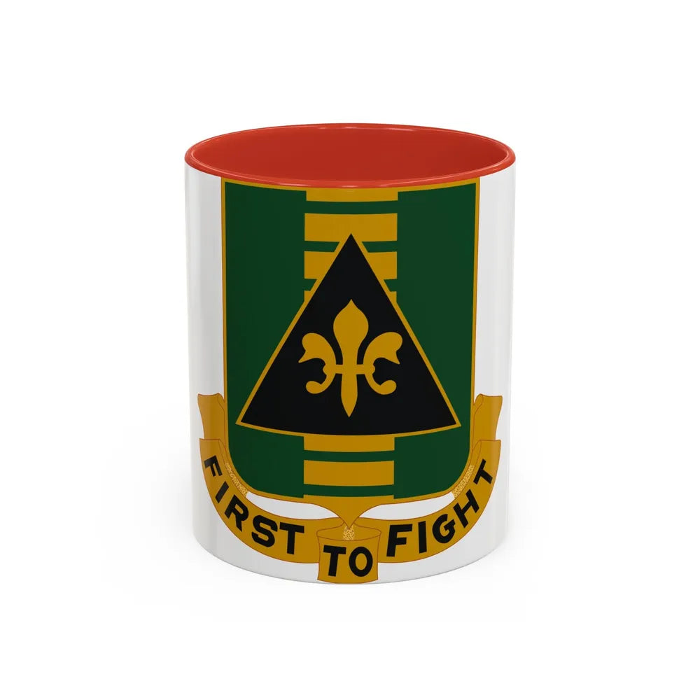 156 Armor Regiment (U.S. Army) Accent Coffee Mug-11oz-Red-Go Mug Yourself