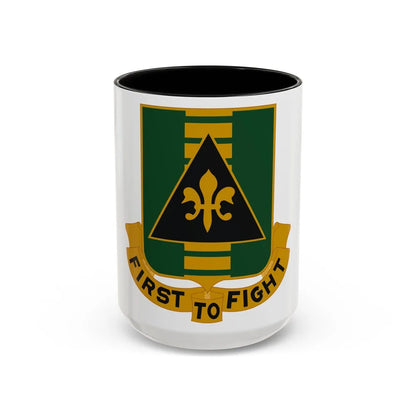 156 Armor Regiment (U.S. Army) Accent Coffee Mug-15oz-Black-Go Mug Yourself