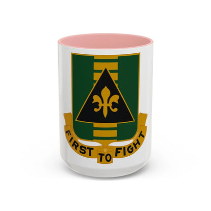 156 Armor Regiment (U.S. Army) Accent Coffee Mug-15oz-Pink-Go Mug Yourself