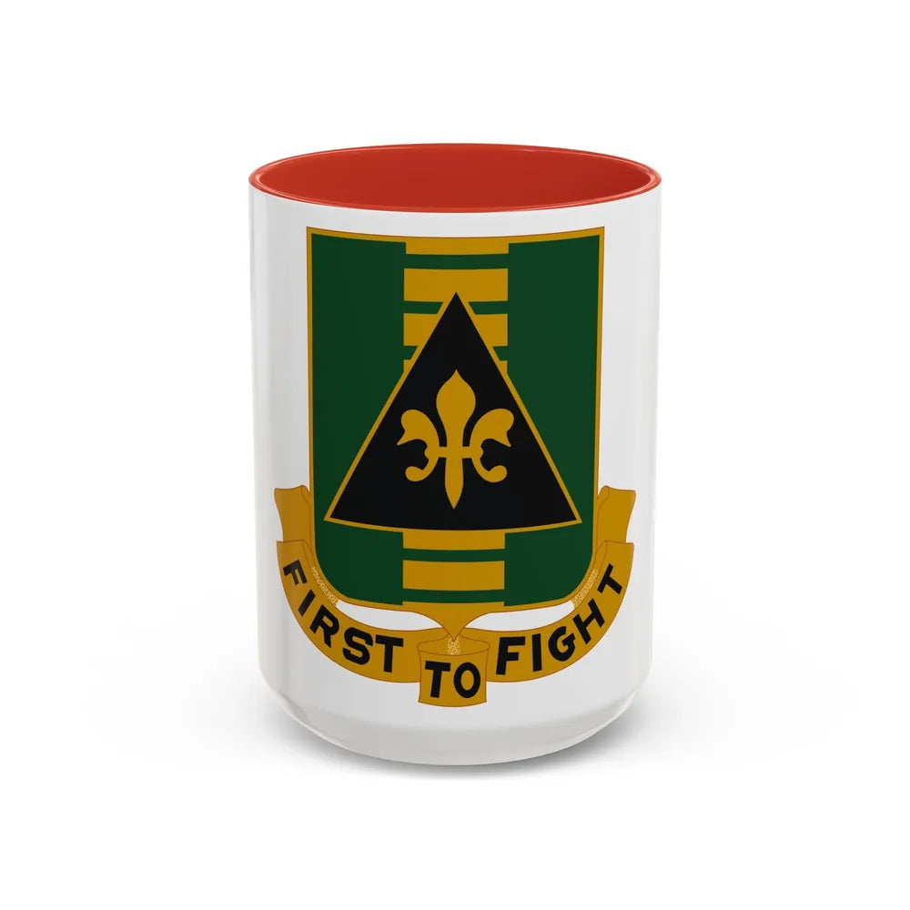 156 Armor Regiment (U.S. Army) Accent Coffee Mug-15oz-Red-Go Mug Yourself