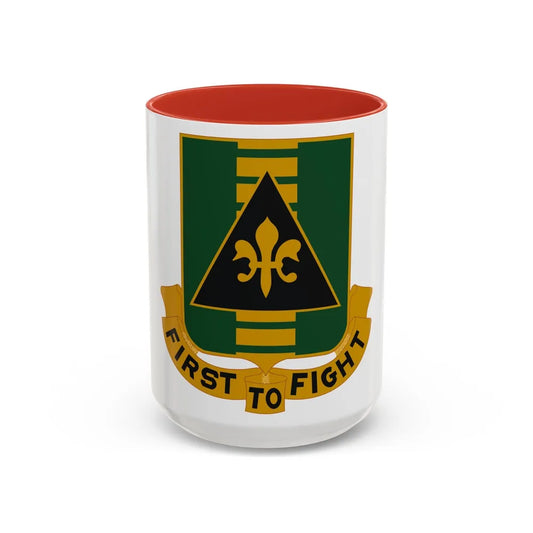 156 Armor Regiment (U.S. Army) Accent Coffee Mug-15oz-Red-Go Mug Yourself