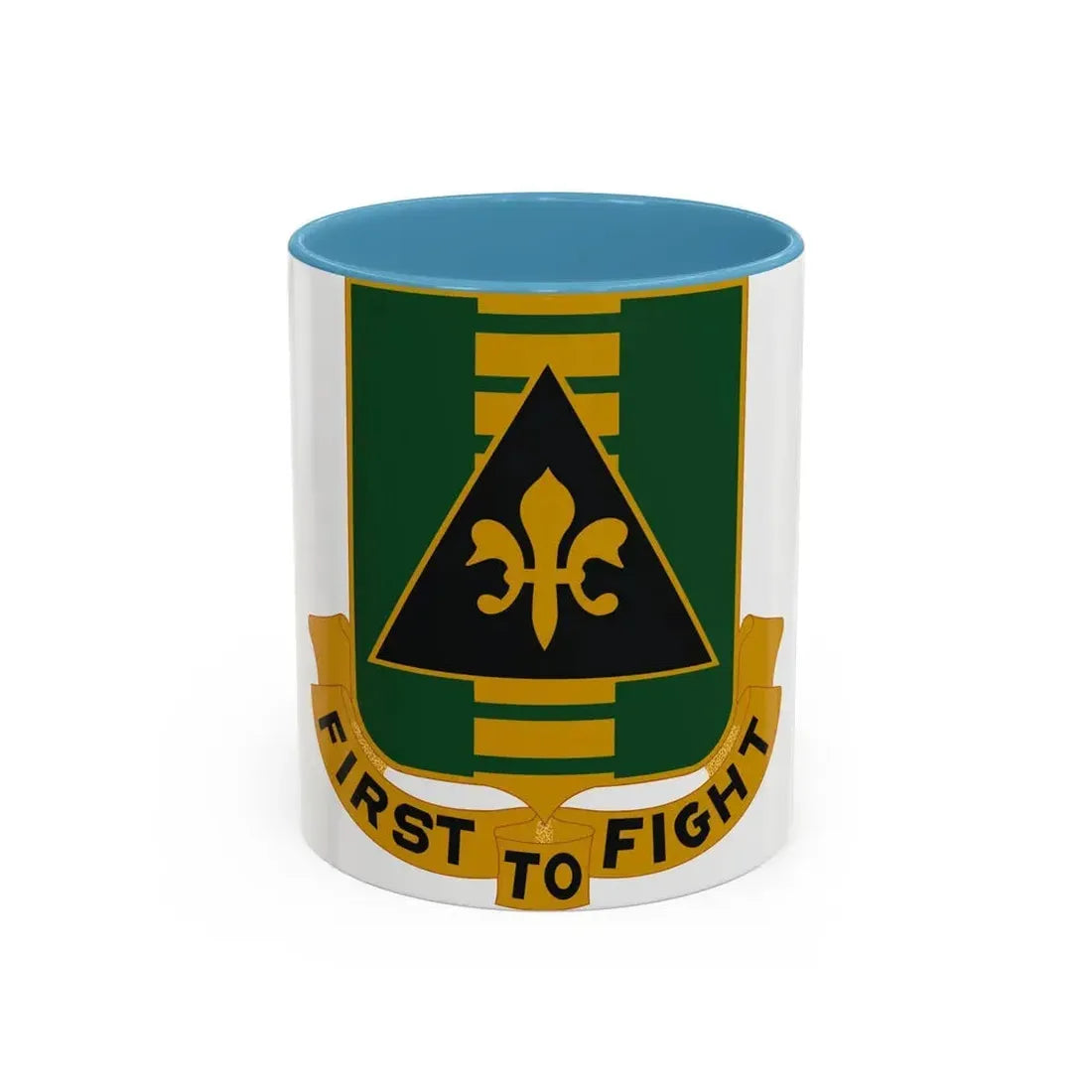 156 Armor Regiment (U.S. Army) Accent Coffee Mug 11oz Light Blue - Go Mug Yourself