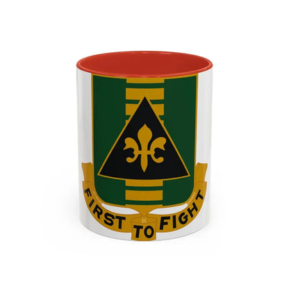 156 Armor Regiment (U.S. Army) Accent Coffee Mug 11oz Red - Go Mug Yourself