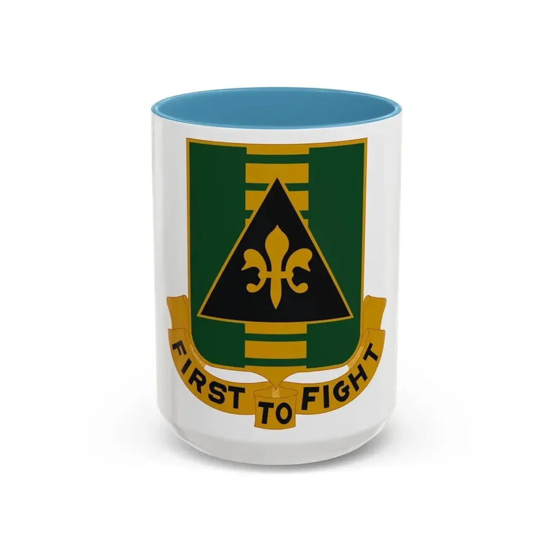156 Armor Regiment (U.S. Army) Accent Coffee Mug 15oz Light Blue - Go Mug Yourself