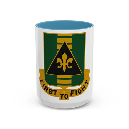 156 Armor Regiment (U.S. Army) Accent Coffee Mug 15oz Light Blue - Go Mug Yourself
