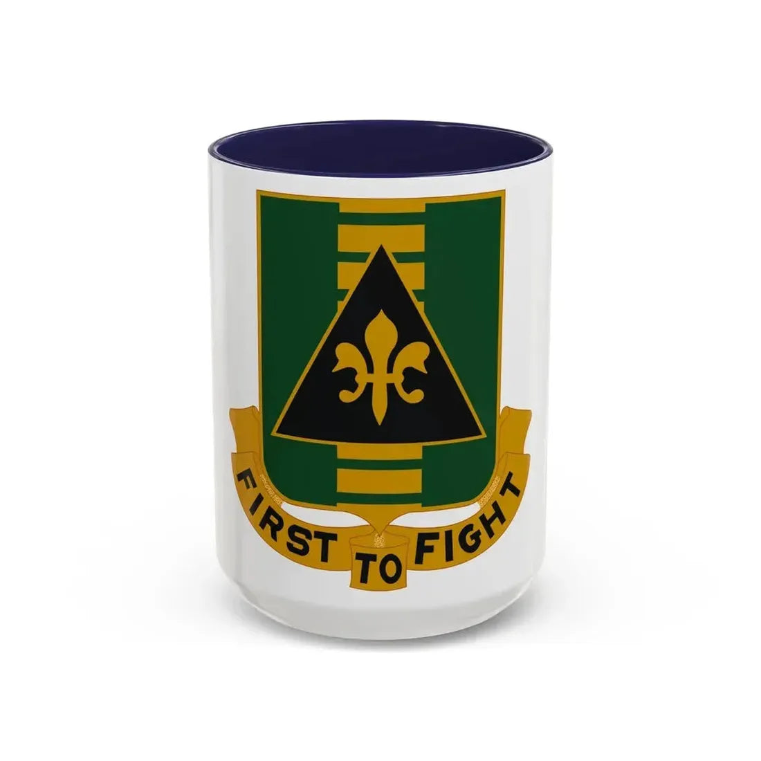 156 Armor Regiment (U.S. Army) Accent Coffee Mug 15oz Navy - Go Mug Yourself