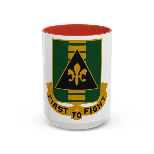156 Armor Regiment (U.S. Army) Accent Coffee Mug 15oz Red - Go Mug Yourself