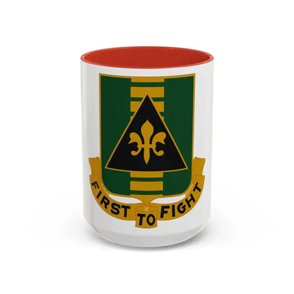 156 Armor Regiment (U.S. Army) Accent Coffee Mug 15oz Red - Go Mug Yourself