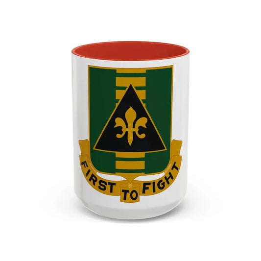 156 Armor Regiment (U.S. Army) Accent Coffee Mug 15oz Red - Go Mug Yourself