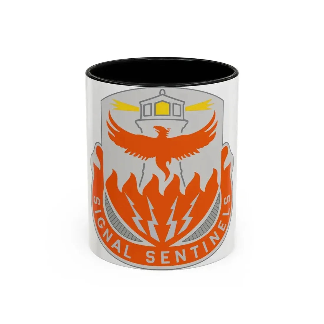 156 Signal Battalion (U.S. Army) Accent Coffee Mug 11oz Black - Go Mug Yourself