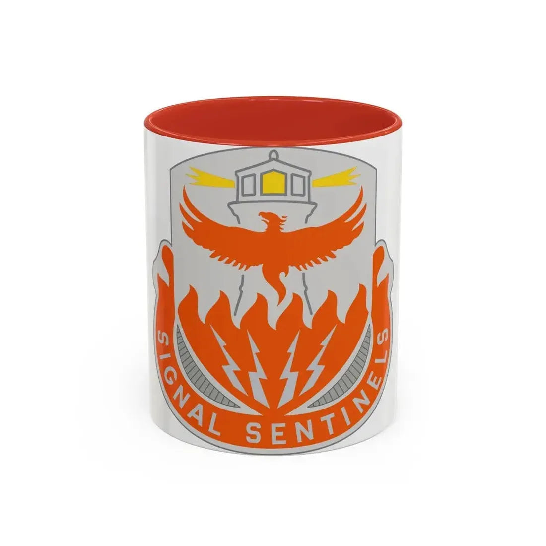 156 Signal Battalion (U.S. Army) Accent Coffee Mug 11oz Red - Go Mug Yourself