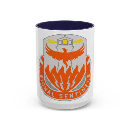 156 Signal Battalion (U.S. Army) Accent Coffee Mug 15oz Navy - Go Mug Yourself