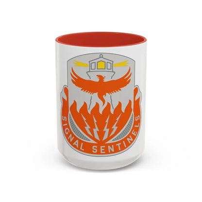 156 Signal Battalion (U.S. Army) Accent Coffee Mug 15oz Red - Go Mug Yourself