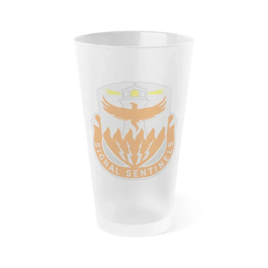 156 Signal Battalion (U.S. Army) Frosted Pint Glass 16oz Default Title - Go Mug Yourself