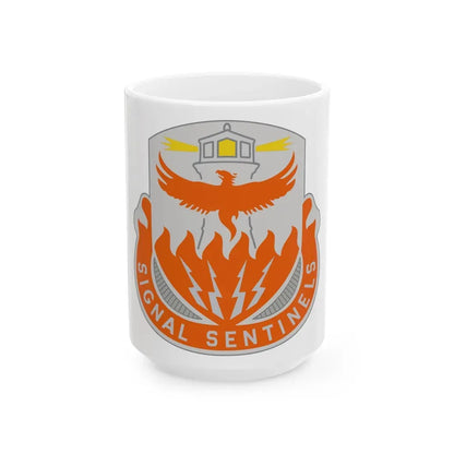 156 Signal Battalion (U.S. Army) White Coffee Mug 15oz - Go Mug Yourself