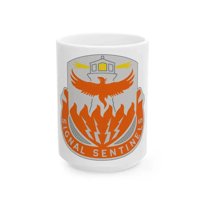 156 Signal Battalion (U.S. Army) White Coffee Mug 15oz - Go Mug Yourself