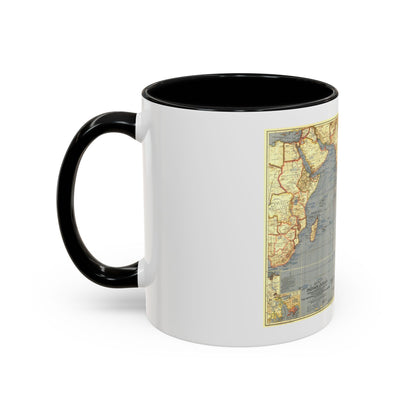 Indian Ocean (1941) (Map) Accent Coffee Mug