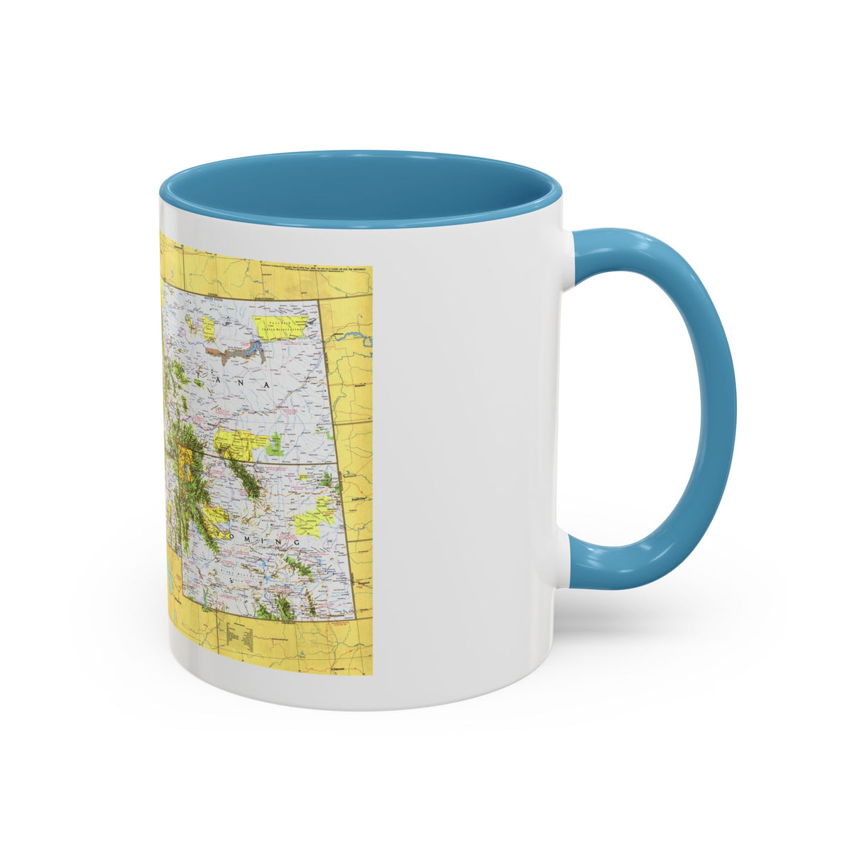 USA - Northwest 1 (1973) (Map) Accent Coffee Mug