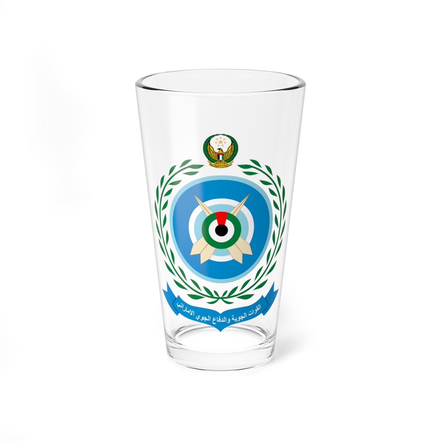 United Arab Emirates Air Force (United Arab Emirates) (Coat of Arms) Pint Glass 16oz