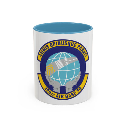 420th Air Base Squadron (U.S. Air Force) Accent Coffee Mug