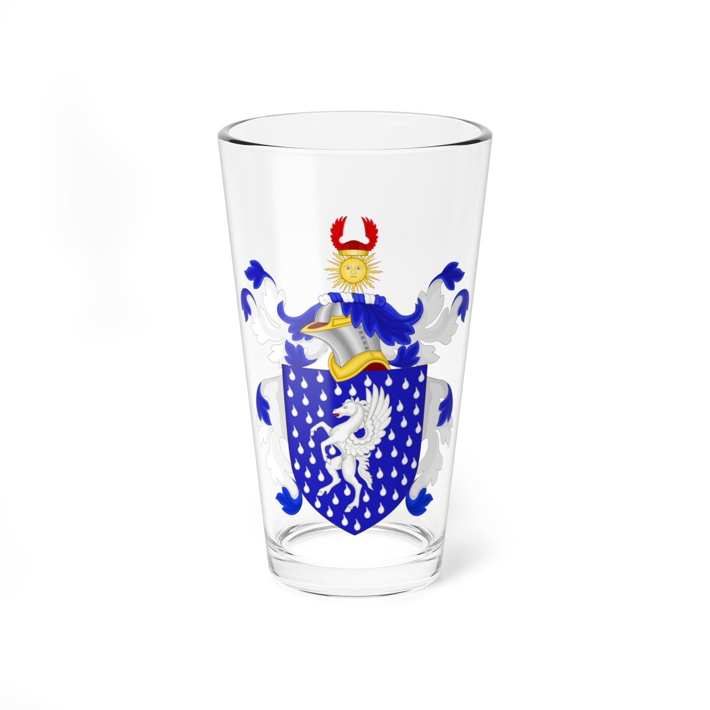 Coat of Arms of William Drayton (United States) (Coat of Arms) Pint Glass 16oz