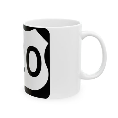 US 220 NY (New York) (Road Sign) White Coffee Mug