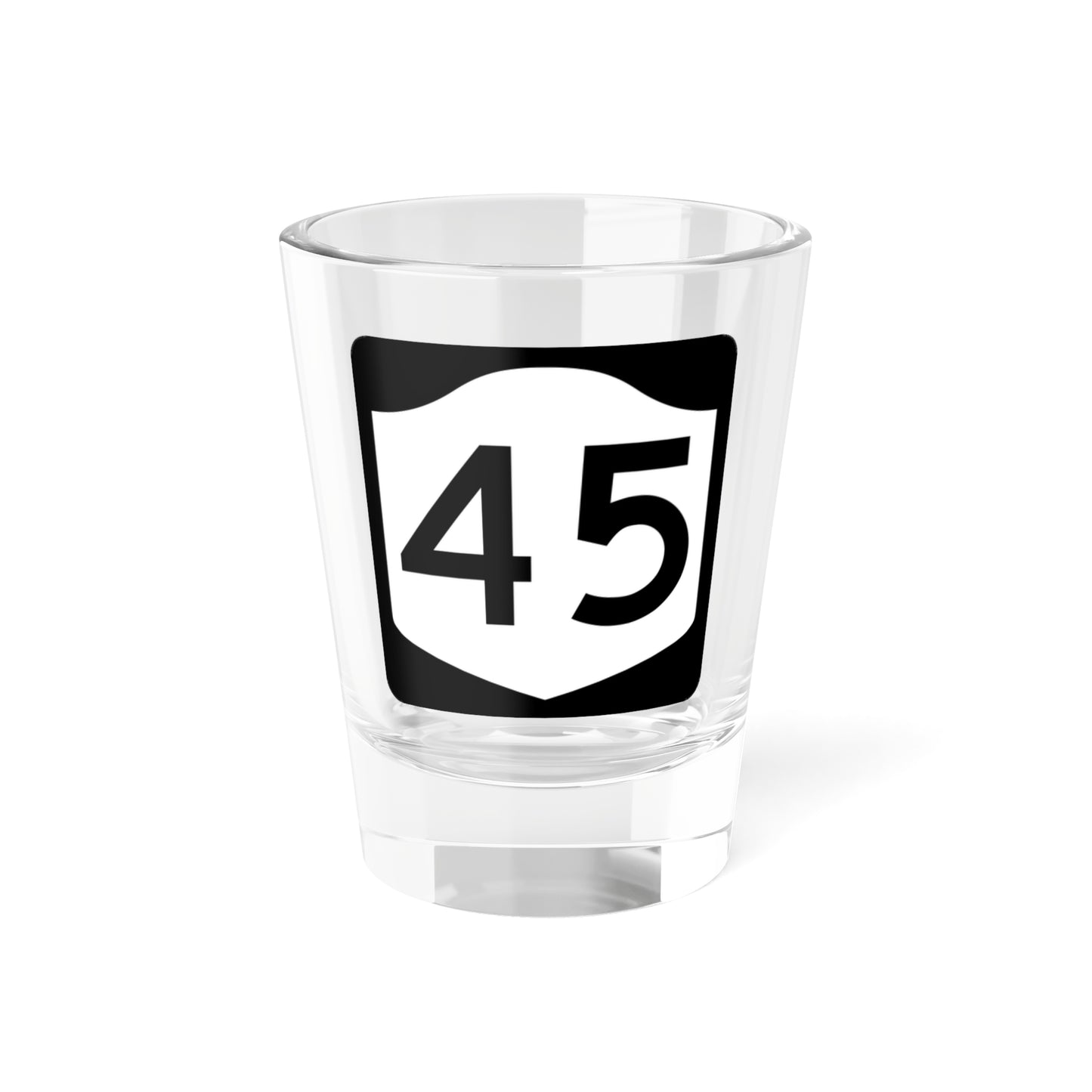 NY-45 (New York) (Road Sign) Shot Glass 1.5oz