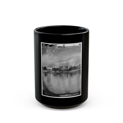 Beaufort, South Carolina. View Of Beaufort From The Waterfront. Fuller's House (U.S. Civil War) Black Coffee Mug