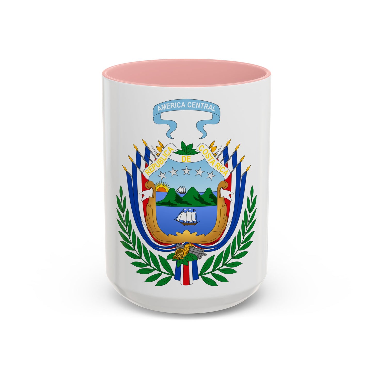 Coat of arms of Costa Rica (1848-1906) - Accent Coffee Mug
