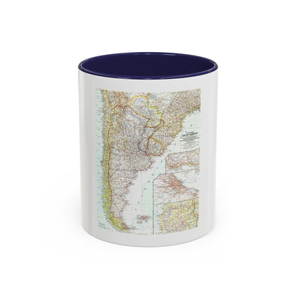 South America - Southern (1958) (Map) Accent Coffee Mug