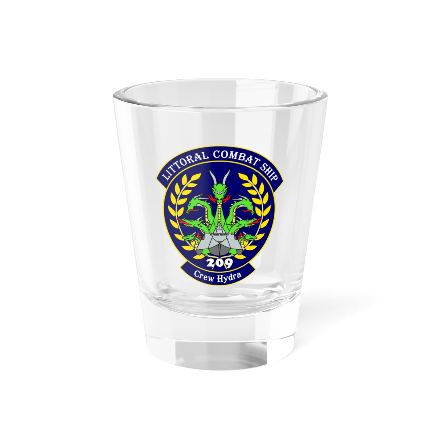 LCS Littoral Combat Ship Crew Hydra (U.S. Navy) Shot Glass 1.5oz