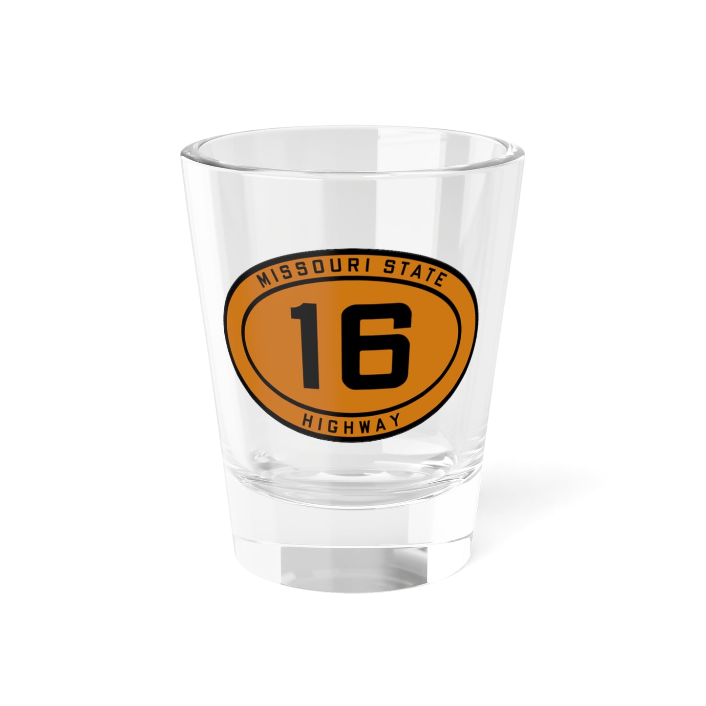 MO-16 1920 (Missouri) (Road Sign) Shot Glass 1.5oz