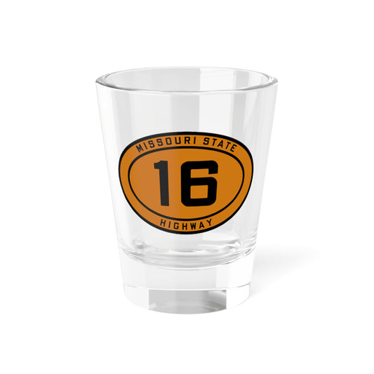 MO-16 1920 (Missouri) (Road Sign) Shot Glass 1.5oz