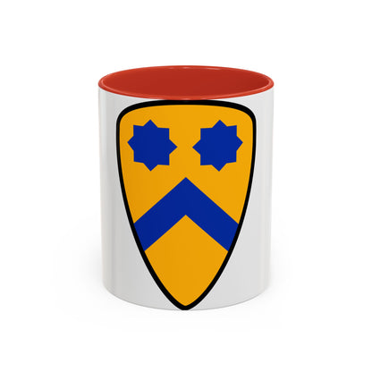 US 2nd Cavalry Division (U.S. Army) Accent Coffee Mug