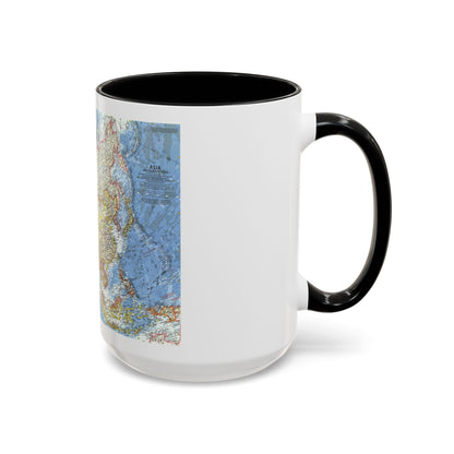 Asia and Adjacent Areas (1959) (Map) Accent Coffee Mug