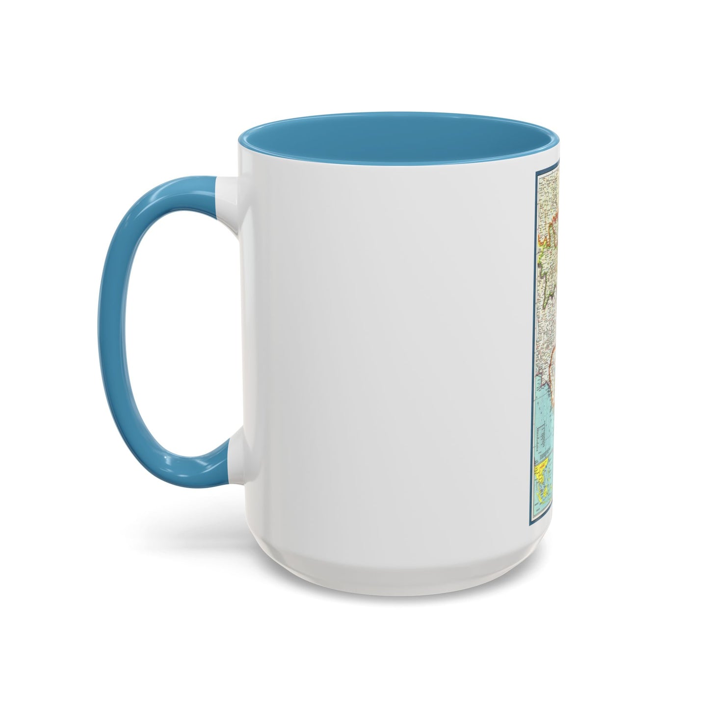 Asia - Viet Nam, Cambodia, Laos (1965) (Map) Accent Coffee Mug