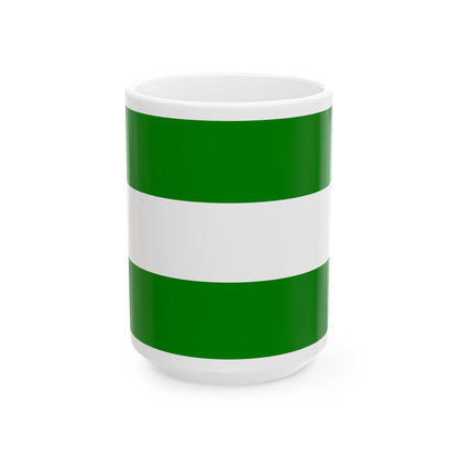 Flag of Rotterdam the second city of The Netherlands - White Coffee Mug-15oz-Go Mug Yourself