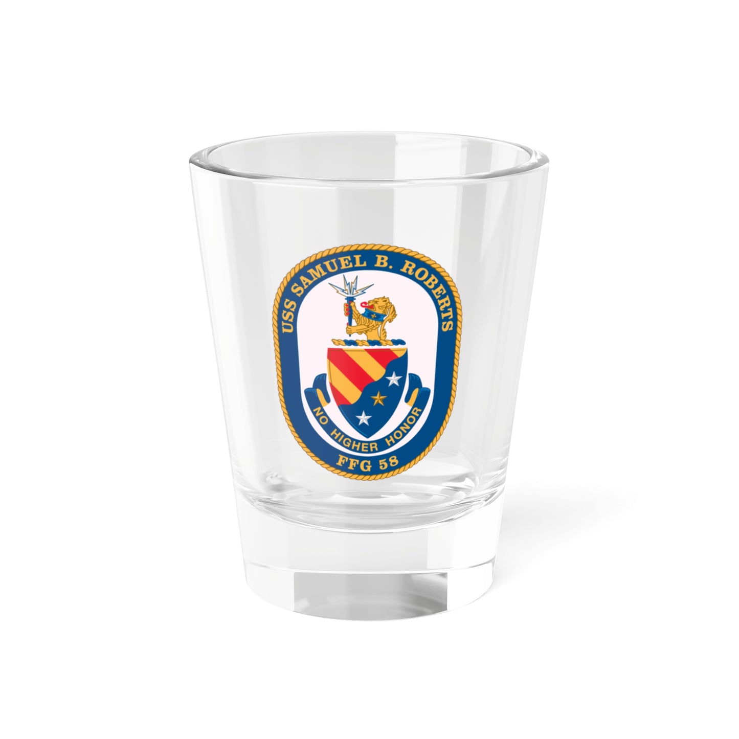 USS Samuel B Roberts (U.S. Navy) Shot Glass 1.5oz